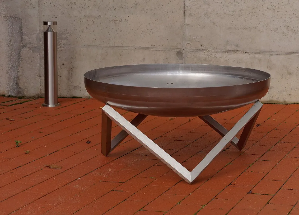 ALFRED RIESS Darvaza Stainless Steel Fire Pit - Large