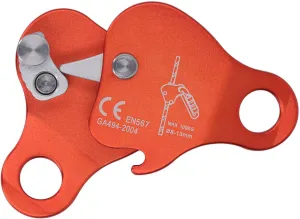 Aluminum Alloy 7075 Climbing Rope Grab, Efficient Movable Side Plate Design, Wide Rope Compatibility, Suitable for Mountaineering and Rock Climbing, Expansion Training, High (Orange)