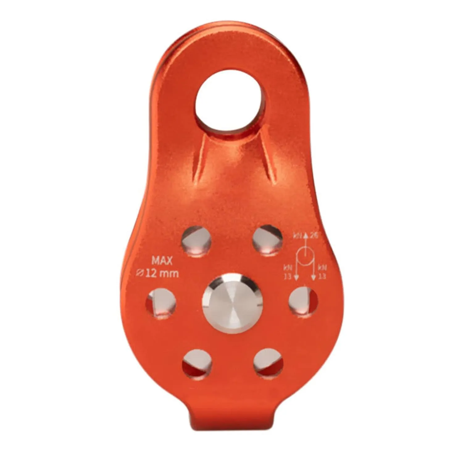 Aluminum Alloy Fixed Single Pulley for Climbing, Mountaineering Rescue,CE Certified Safety,Essential Gear for Cave Exploration Outdoor Adventures