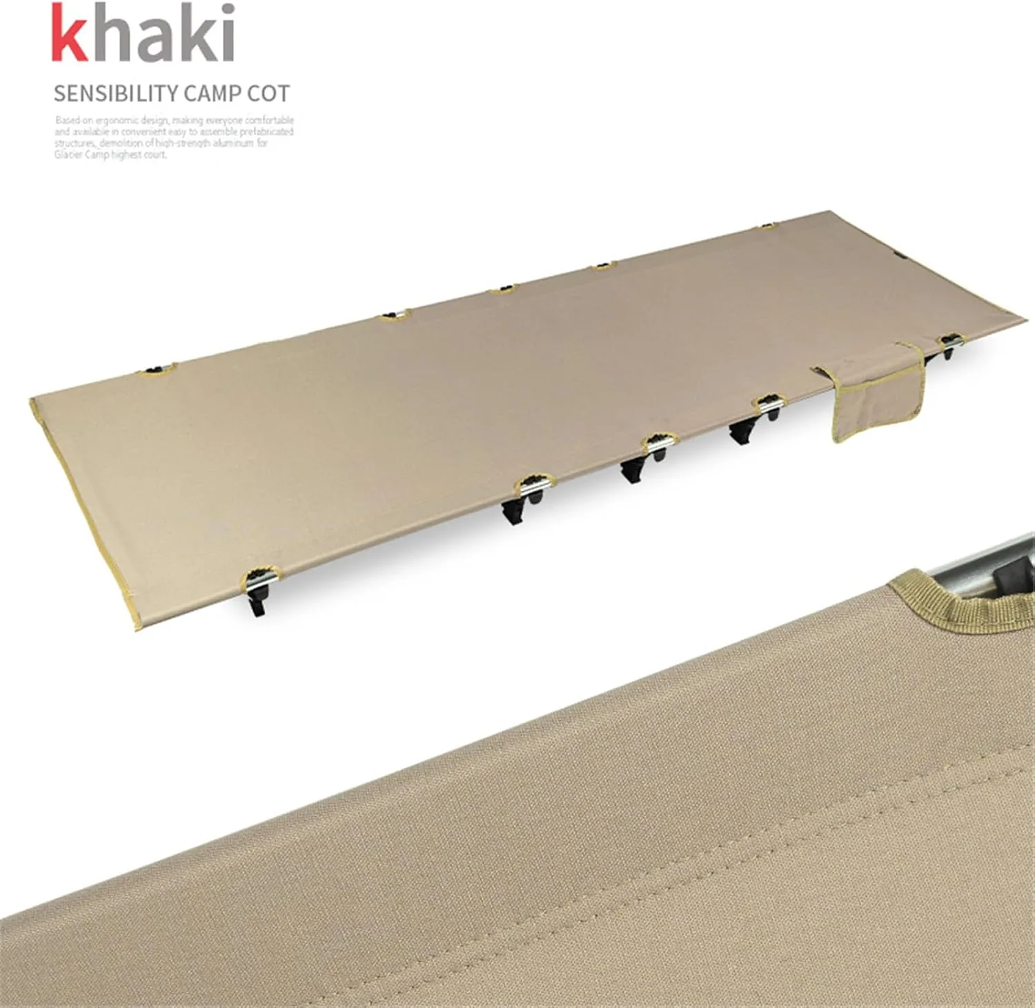 Aluminum Alloys Sleep Cot Portable Outdoor Travel Folding Bed Camping Cot for Outdoor Hiking Backpacking Travel
