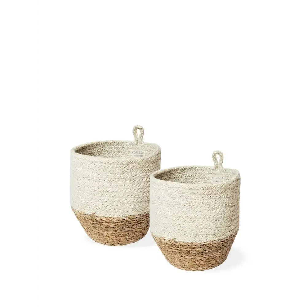 Amari Loop Bin Sustainable Wall Basket by Fair Trade Artisans