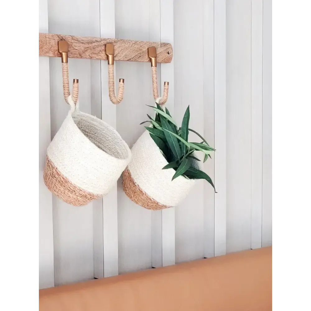 Amari Loop Bin Sustainable Wall Basket by Fair Trade Artisans