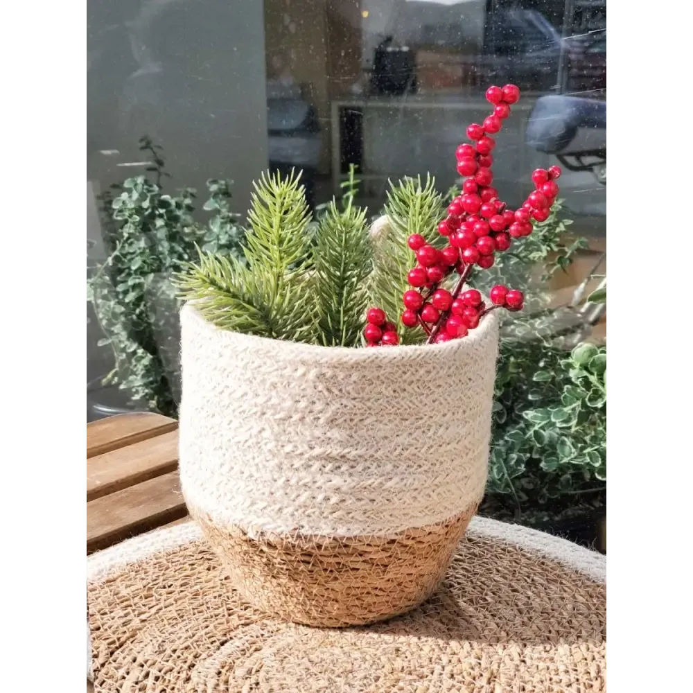 Amari Loop Bin Sustainable Wall Basket by Fair Trade Artisans