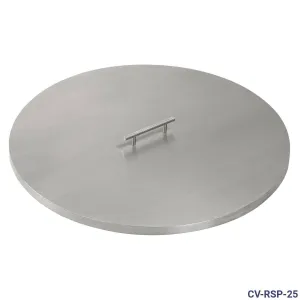 American Fireglass Stainless Steel Round Cover
