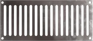 AMS Fireplace | Fire Pit Enclosure Vent | 321 High Gauge Stainless Steel | Commercial Grade | Safe Ventilation | Strong, Durable, Easy Install (9x4 Inch -Set of 1, Stainless Steel)