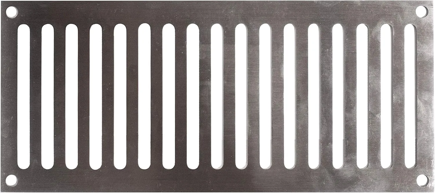 AMS Fireplace | Fire Pit Enclosure Vent | 321 High Gauge Stainless Steel | Commercial Grade | Safe Ventilation | Strong, Durable, Easy Install (9x4 Inch -Set of 1, Stainless Steel)