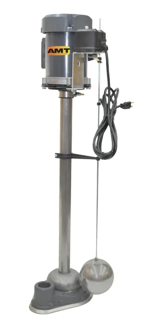AMT Pump 523C-98 Industrial/Commercial Sump Pump, Stainless Steel, 1/2 HP, 1 Phase, 115V, Curve B, 1-1/2" NPT Female Discharge Port