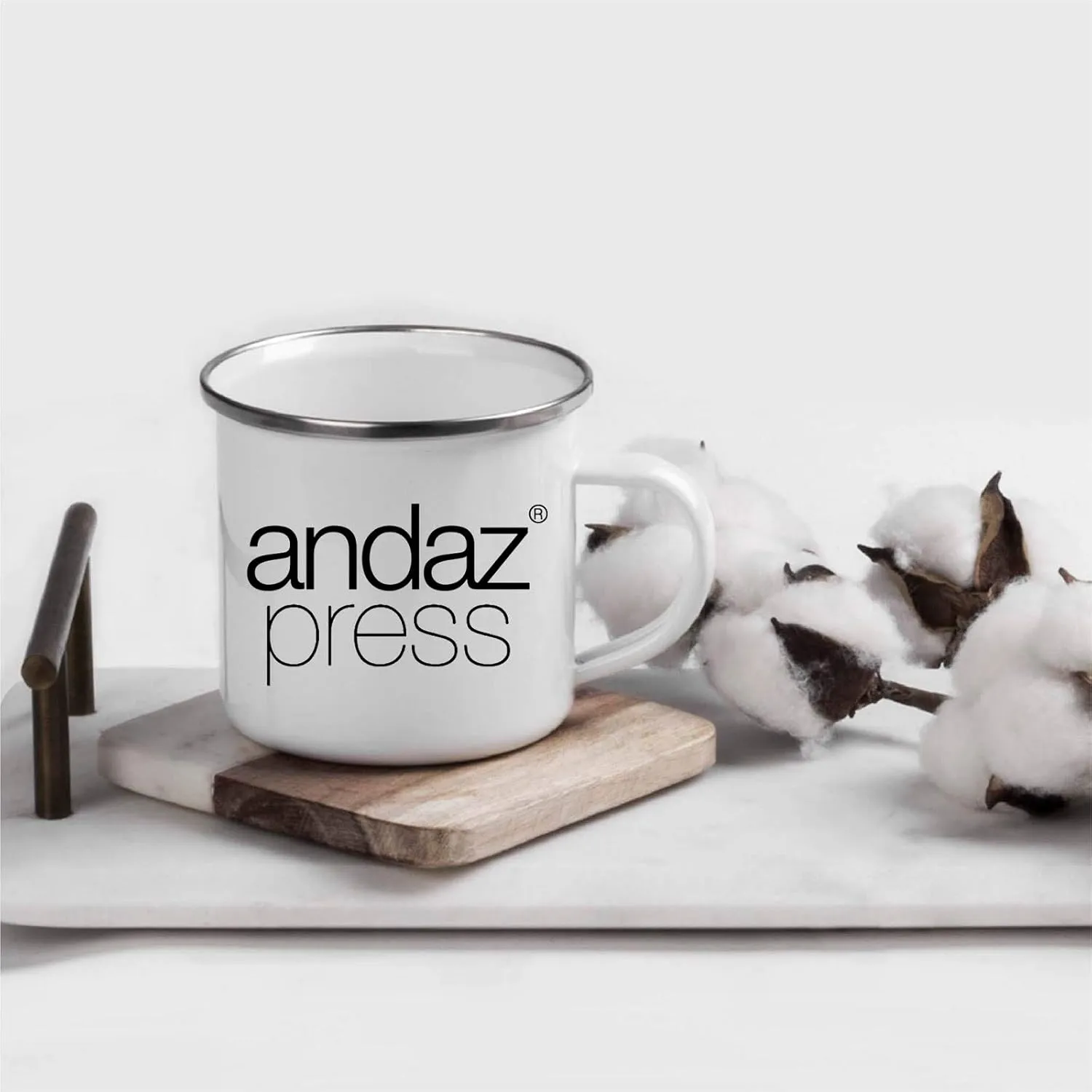 Andaz Press Personalized 11oz. Stainless Steel Custom Campfire Coffee Mug, Custom Mug With Picture, Logo, or Text, Includes Gift Box