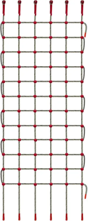 ANDEREW Premium Heavy-Duty Climbing Net & Rope Ladder - 6 Sizes, Versatile for Indoor/Outdoor, Kids' Jungle Gyms, Swingset, Treehouse, Safety Protection Net (5V & 12H (100" L x 32" W))