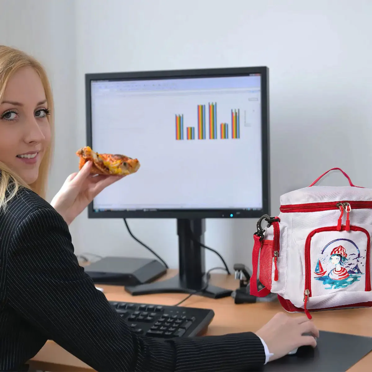 Anemoss Sailor Girl Insulated Lunch Bag