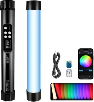 APP Control RGB Light Tube TLX1 LED Full Color Portable Video Light with APP Control 2800K-8000K CRI96 TLCI97 360° RGB CCT HSI Mode 10 Customizable Light Effects Rechargeable Battery Magnet