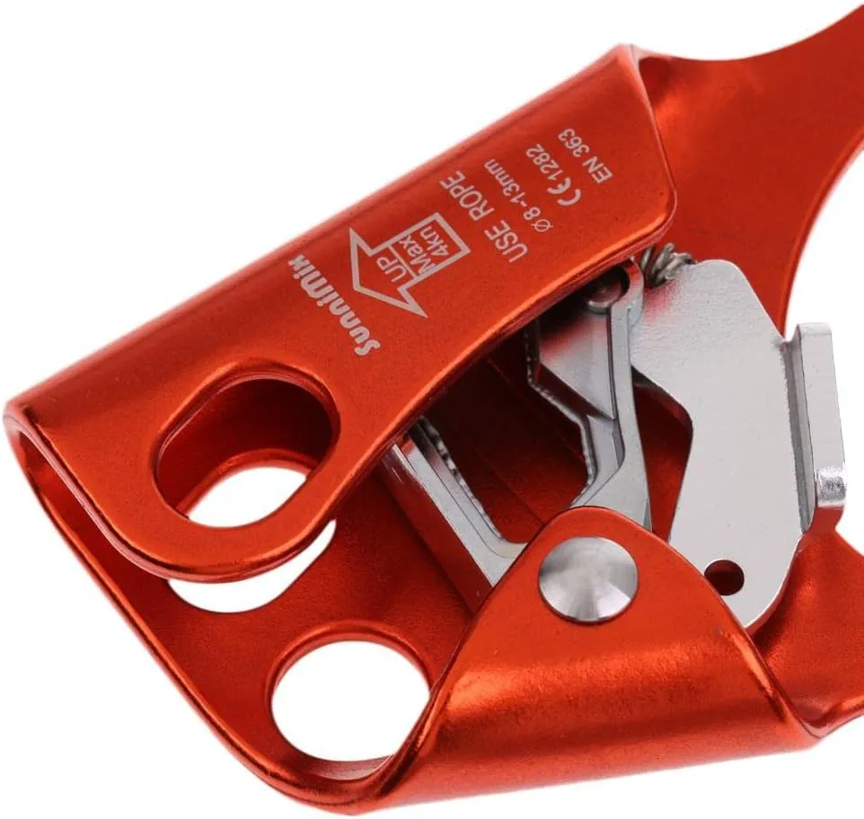 Arborist Climbing Ascender for Right/Left Hand Use with mm Rope Clamp