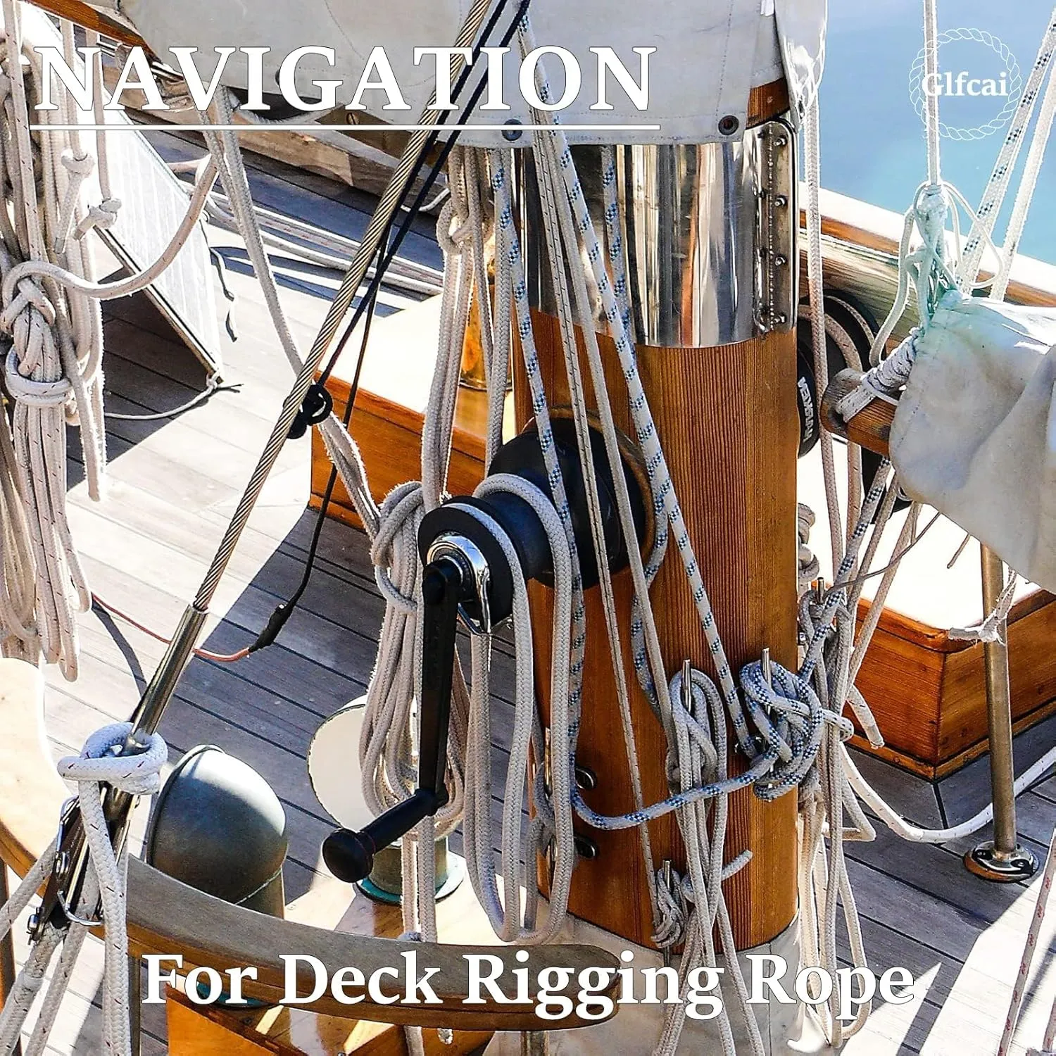 Arborist Rigging Rope 1/2 in x 150 Ft Blue Bull Rope Polyester Braided Arborist Rope 1/2 inch 48 Strands 150 Feet for Various Outdoor Applications Construction Climbing Swing Sailing