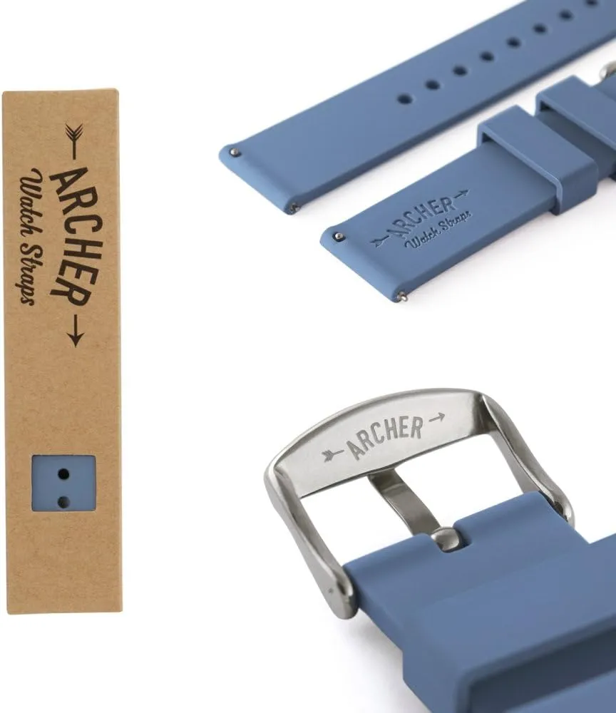 Archer Watch Straps - Soft Silicone Quick Release Watch Bands