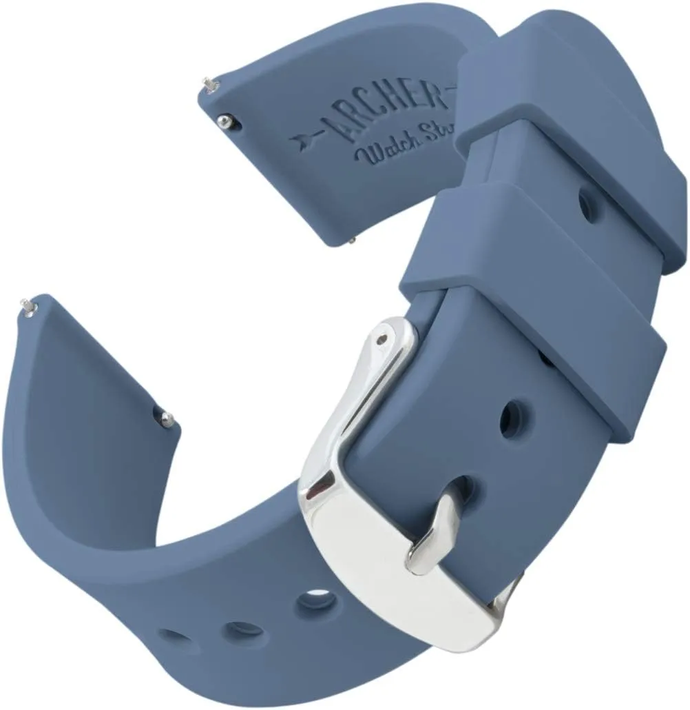 Archer Watch Straps - Soft Silicone Quick Release Watch Bands