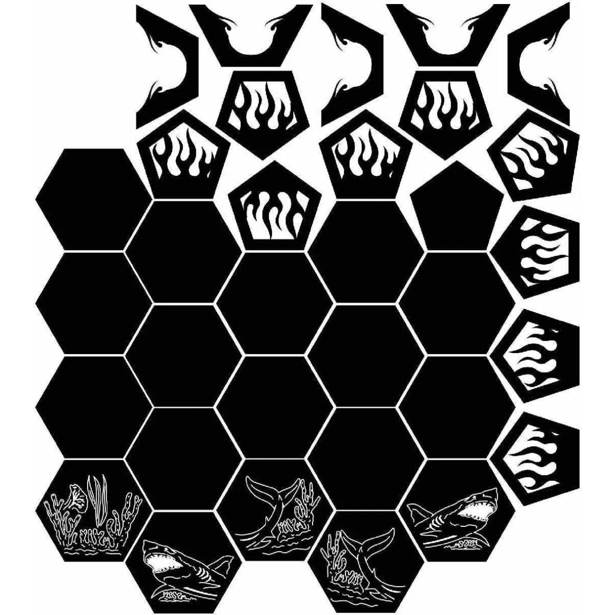 Artistic Ball Fire Pit DXF for CNC | Coral Reefs Design