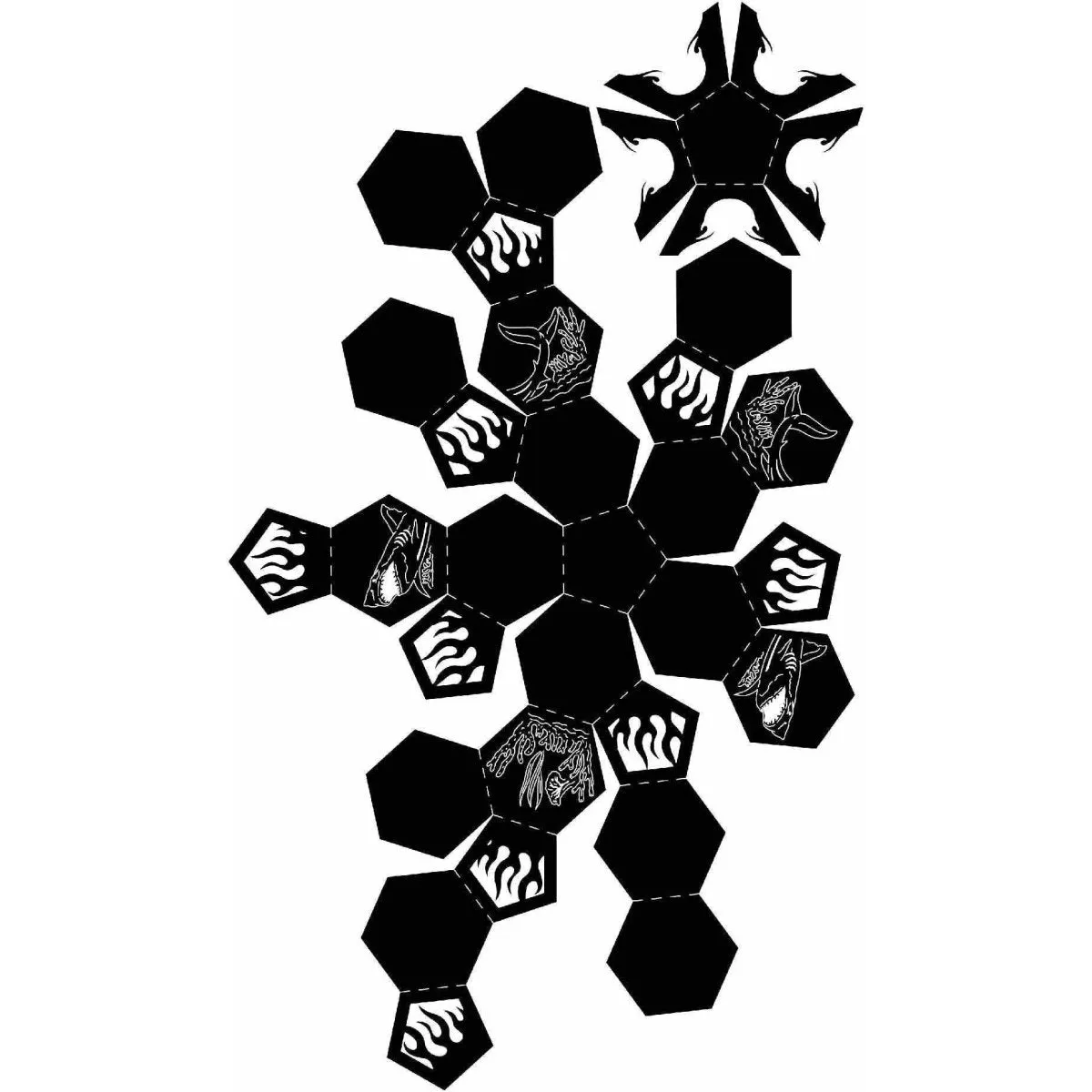 Artistic Ball Fire Pit DXF for CNC | Coral Reefs Design