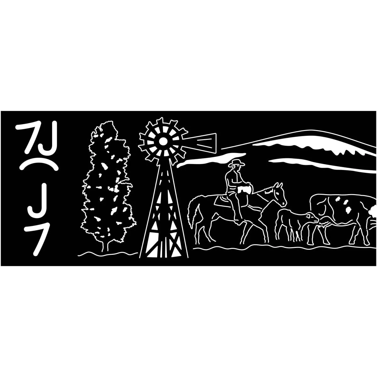 Artistic Fire Pit DXF for CNC | Vintage Country Side Scene Cut Files
