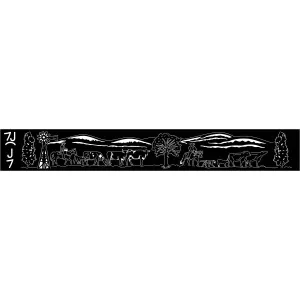 Artistic Fire Pit DXF for CNC | Vintage Country Side Scene Cut Files