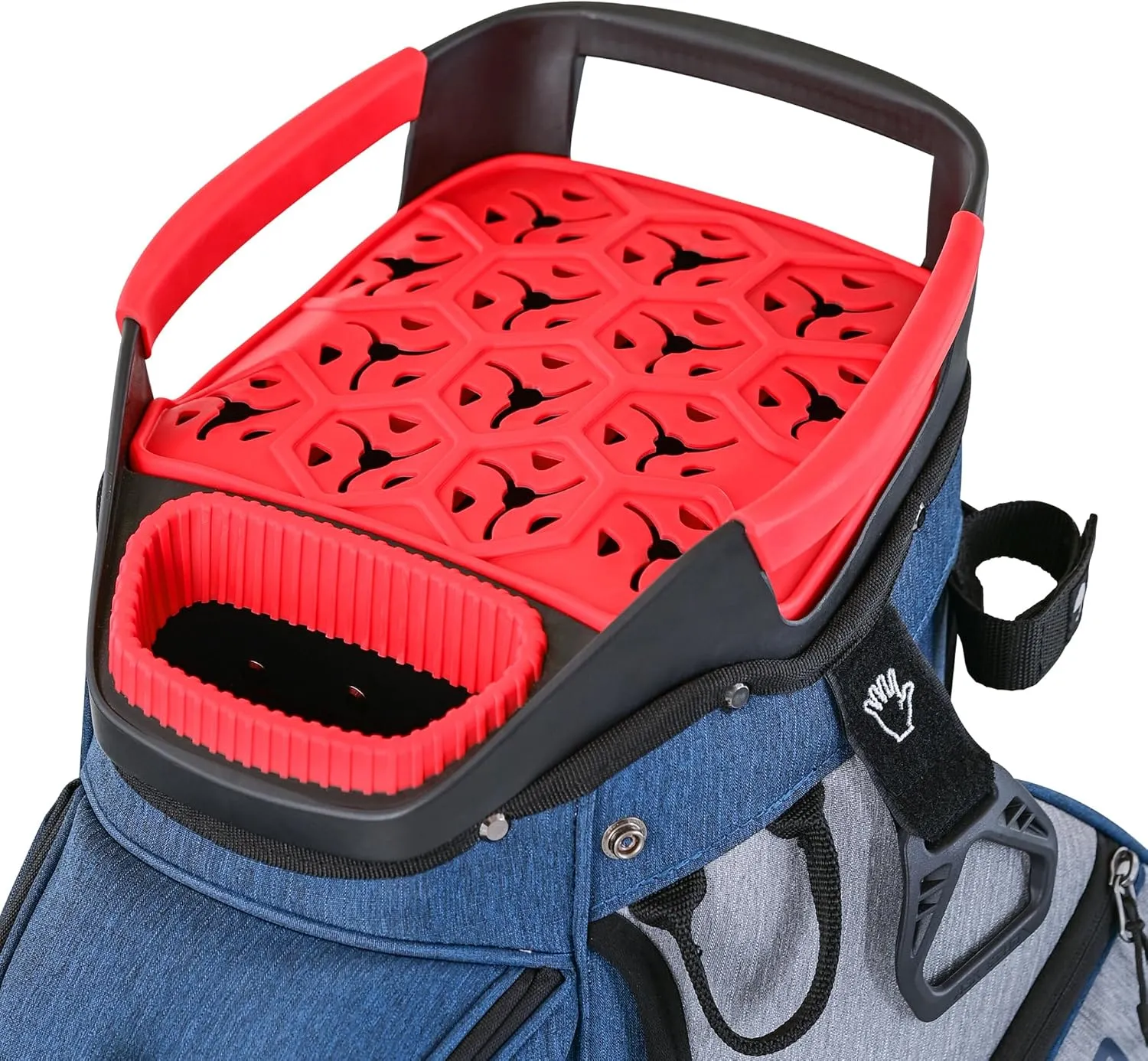 ASK ECHO 2024 SLC-130 Golf Cart Bag with 15 Way Full Length Dividers Top, Premium Soundless Golf Cart Bag with Rain Cover for Men