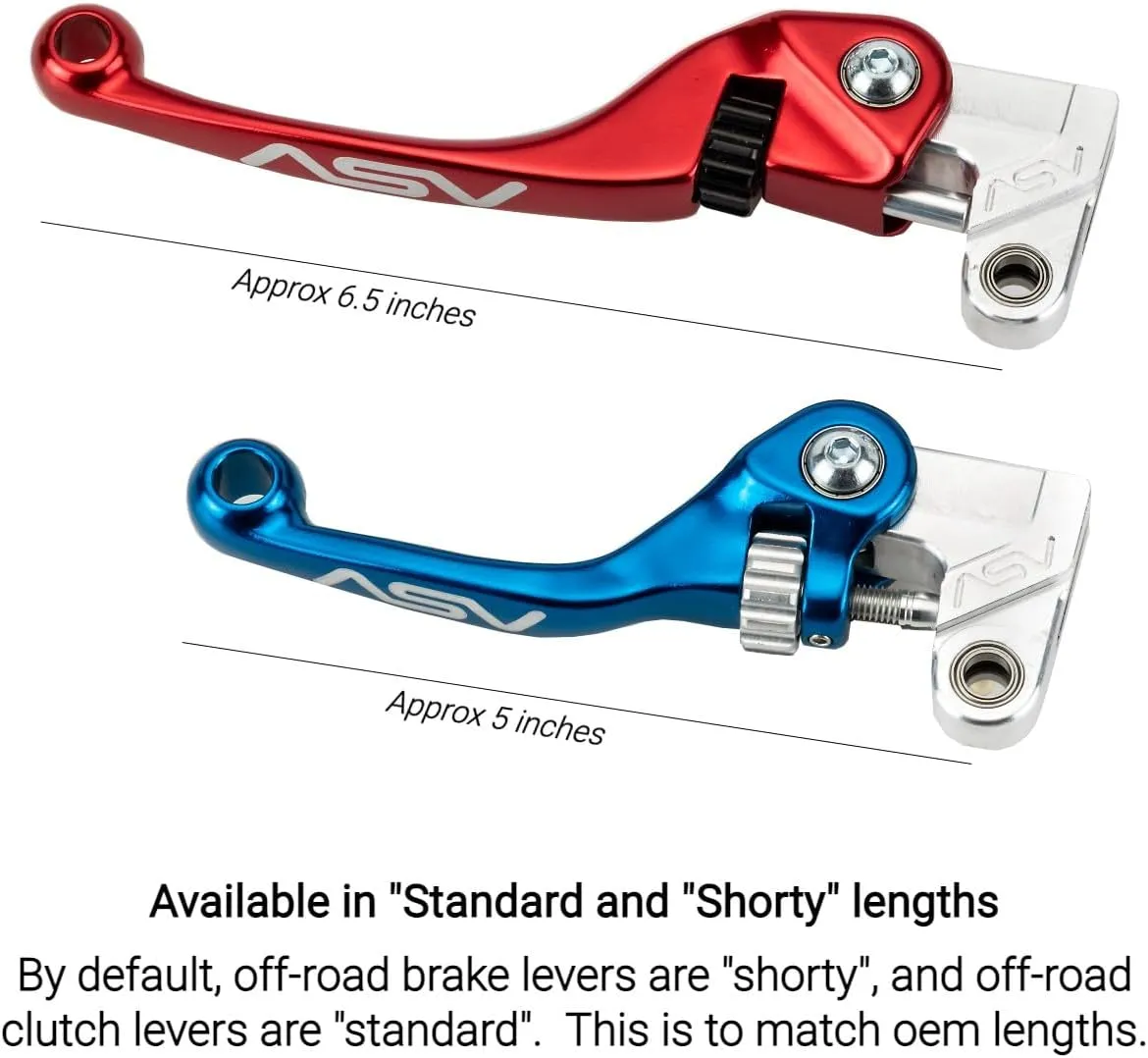 ASV Unbreakable F4 Off-Road Dirt Brake Lever # BDF410 - Orange