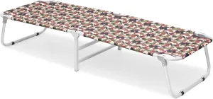 Athena Collection Camping Cot for Adult, Portable Folding Outdoor Bed Heavy Duty with Carry Bag for Camping Travel Home Yard, 600D Oxford Fabric Metal Frame Support 300lbs