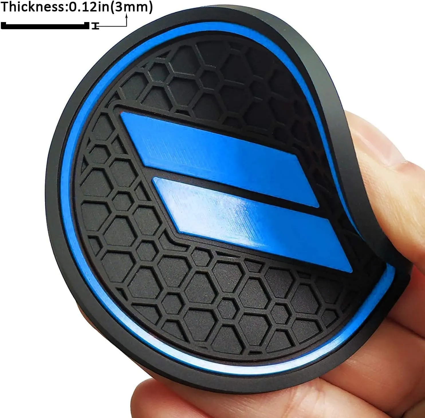 Auprite Anti Dust Mats for Dodge Challenger Accessories 2015 2016 2017 2018 2019 2020 2021 2022 2023,Custom Fits Cup Holder Liners Mats Door Pocket Center Console Liners, 11pcs/kit (Blue)