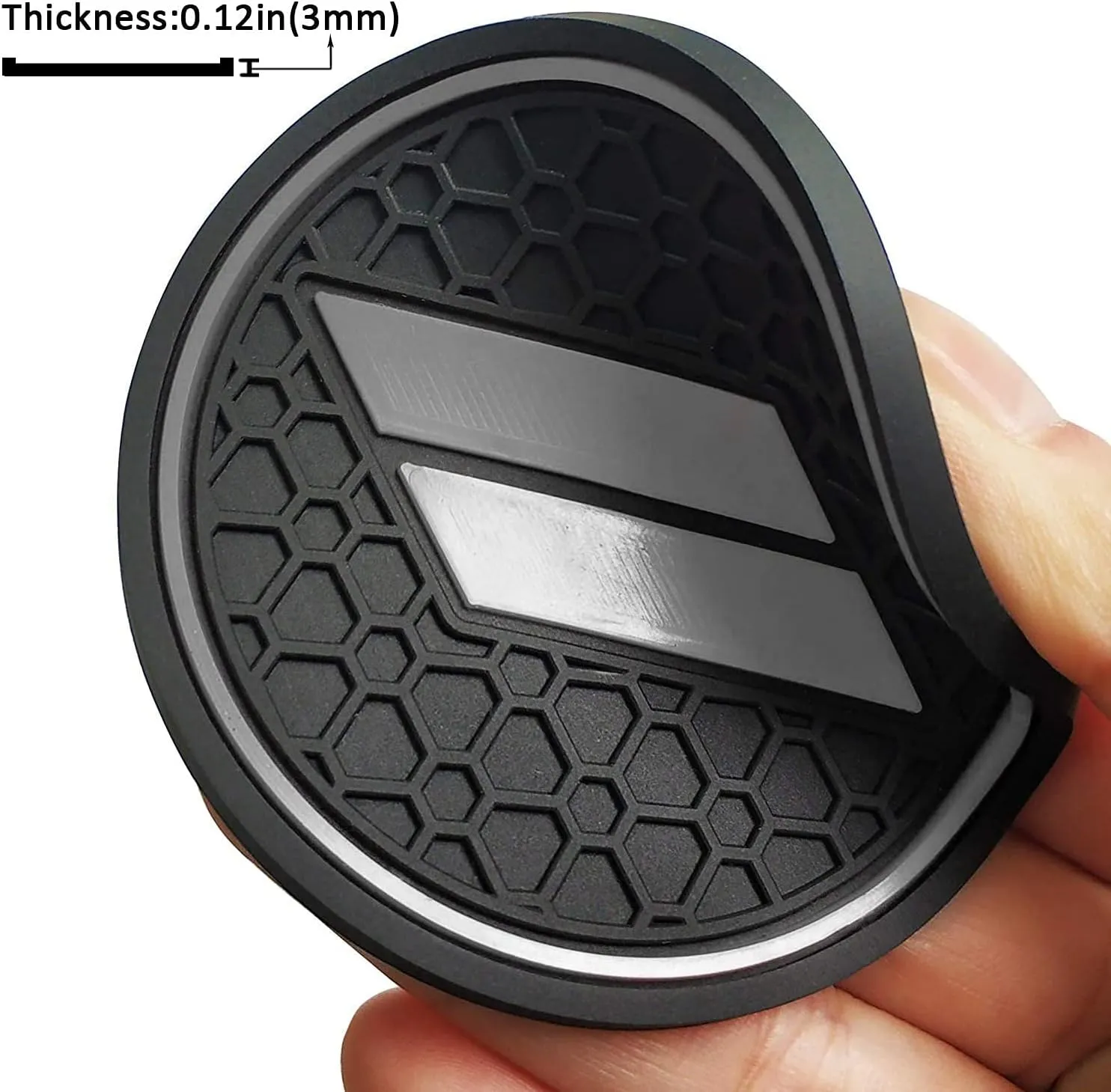 Auprite Anti Dust Mats for Dodge Challenger Accessories 2015 2016 2017 2018 2019 2020 2021 2022 2023,Custom Fits Cup Holder Liners Mats Door Pocket Center Console Liners, 11pcs/kit (Gray)