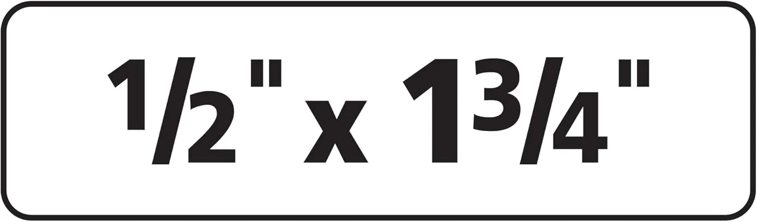 Avery Removable ID Labels, Sure Feed, Removable Adhesive, 0.5" x 1.75", 2,000 Labels (6467)