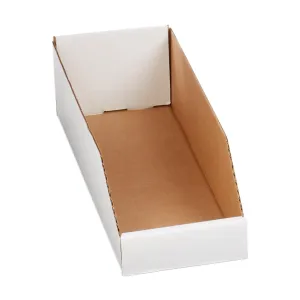 AVIDITI Storage Bins 6"L x 18"W x 4.5"H, 50-Pack | Corrugated Cardboard Box for Packing, Moving and Storage