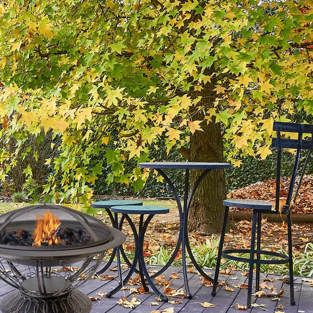 AZ Patio Heaters Scroll Design 30-Inch Round Fire Pit (FT-022)