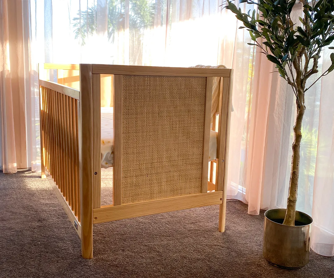 Babyhood Aliya Rattan Cot
