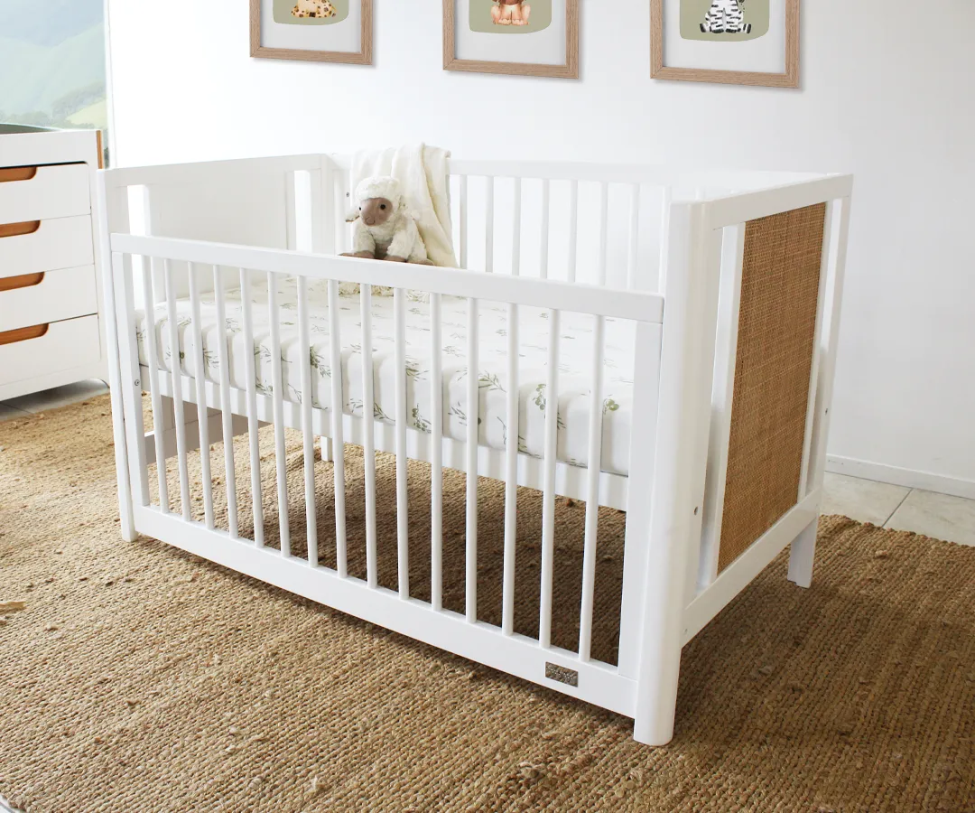 Babyhood Aliya Rattan Cot