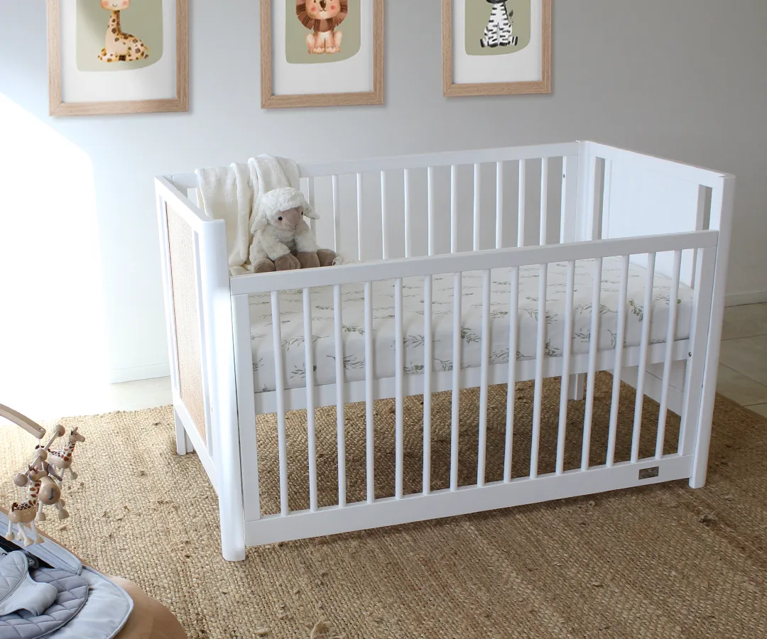Babyhood Aliya Rattan Cot
