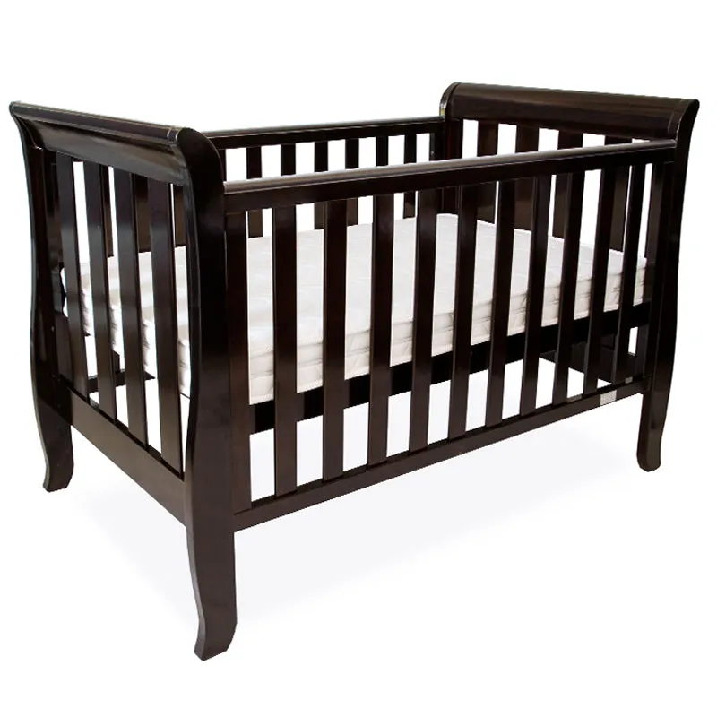 Babyhood Classic Sleigh Cot English Oak