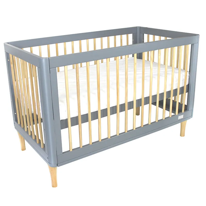 Babyhood Riya Cot Grey Beach