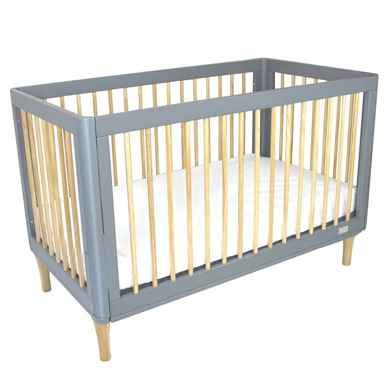 Babyhood Riya Cot Grey Beach