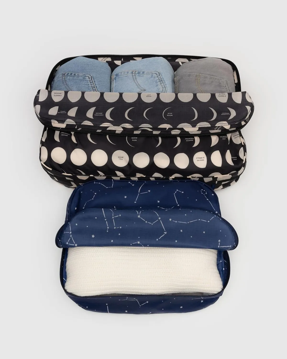 BAGGU Large Packing Cube Set - Night Sky