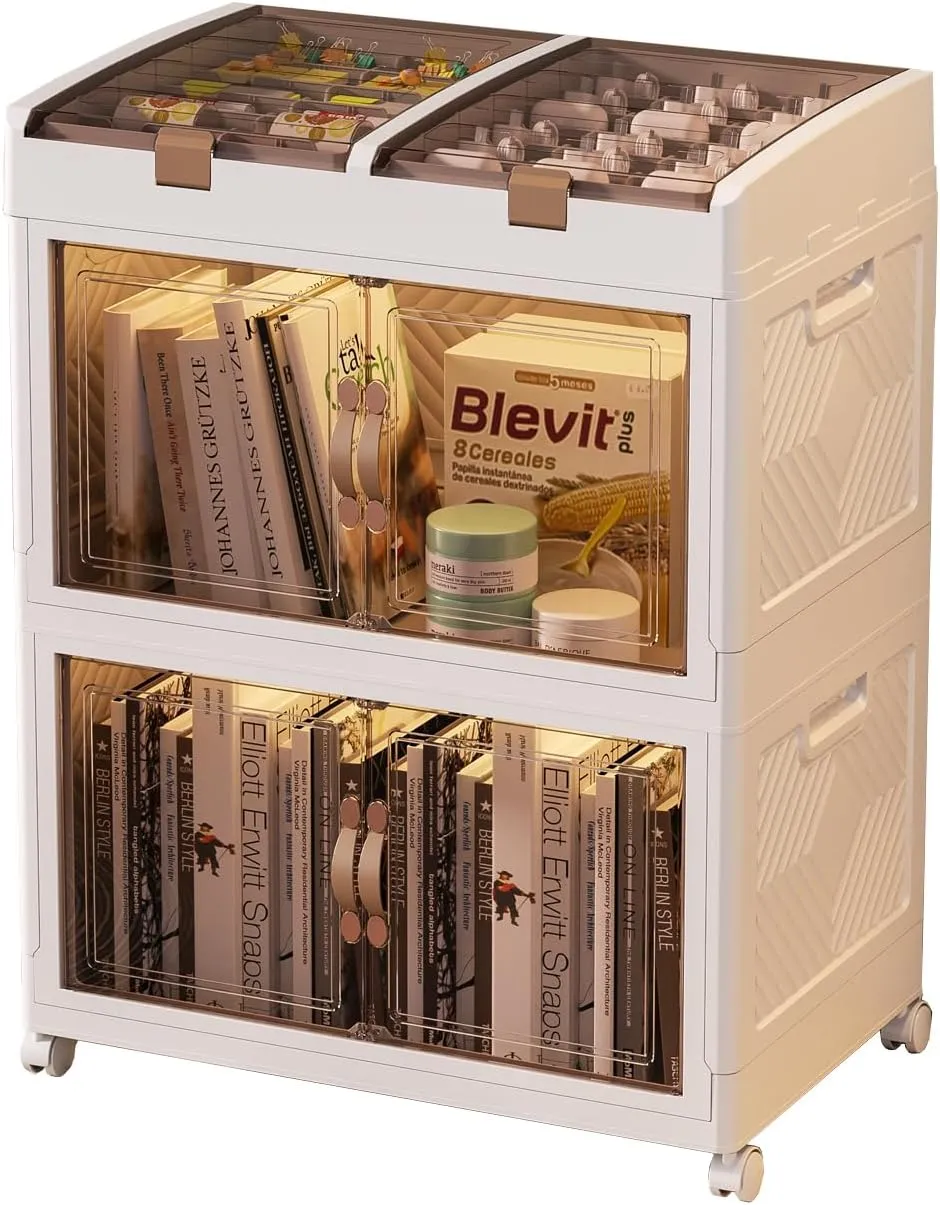 Bathroom Organizers and Storage Cube Closet Organizer Plastic Storage Bins with Lids Toy Organizer