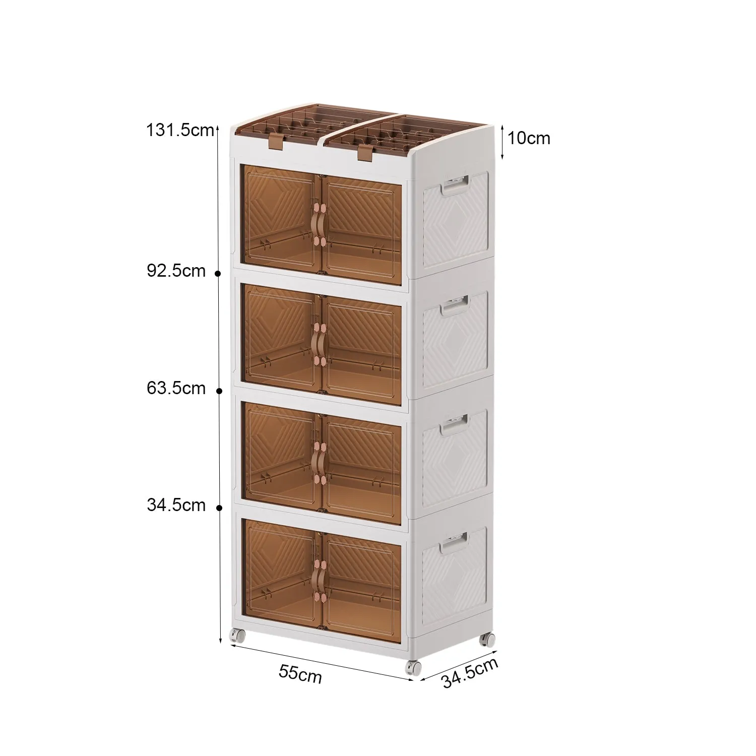 Bathroom Organizers and Storage Cube Closet Organizer Plastic Storage Bins with Lids Toy Organizer