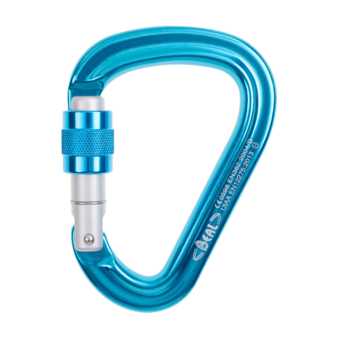 BEAL BE SAFE SCREW CARABINER BLUE