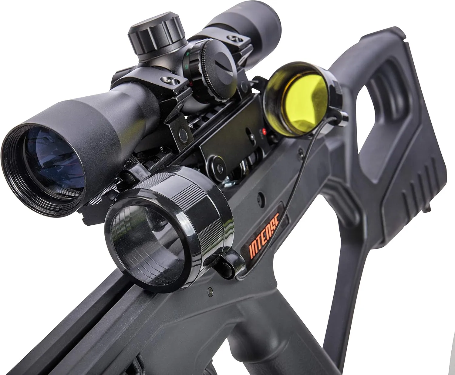 BearX Intense Ready to Shoot Crossbow Package with Scope, Quiver, Bolts, Cocking Rope, and Wax