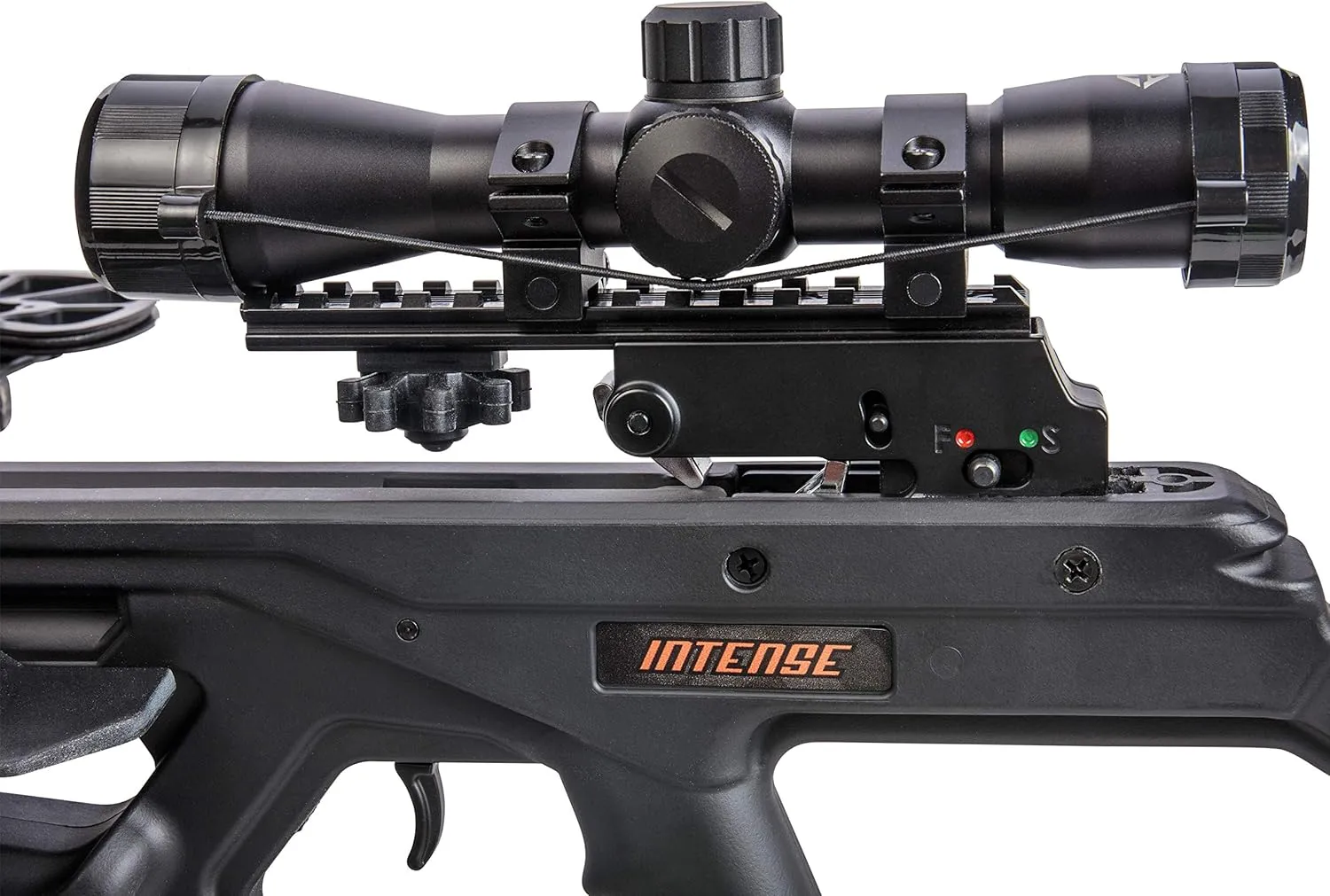 BearX Intense Ready to Shoot Crossbow Package with Scope, Quiver, Bolts, Cocking Rope, and Wax