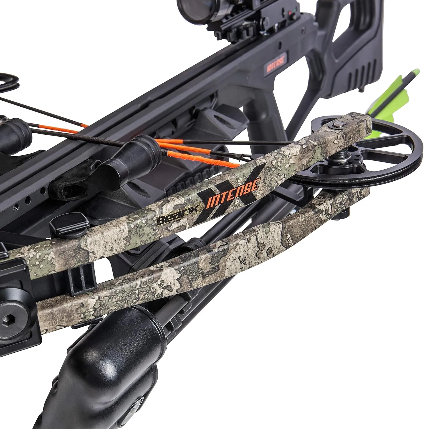 BearX Intense Ready to Shoot Crossbow Package with Scope, Quiver, Bolts, Cocking Rope, and Wax