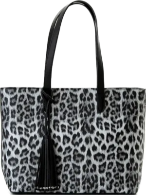 Belinda Cool Clutch Black White Leopard Cooler Bag Tote
