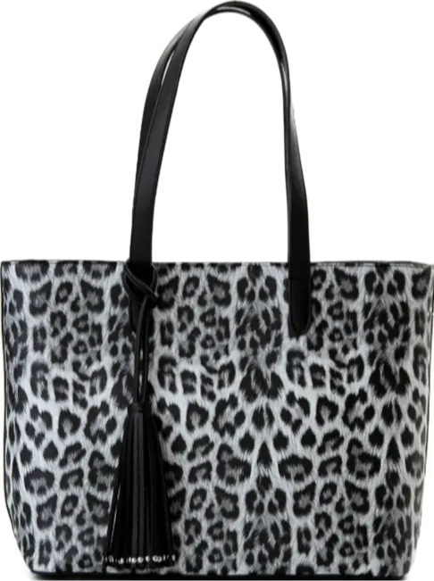 Belinda Cool Clutch Black White Leopard Cooler Bag Tote