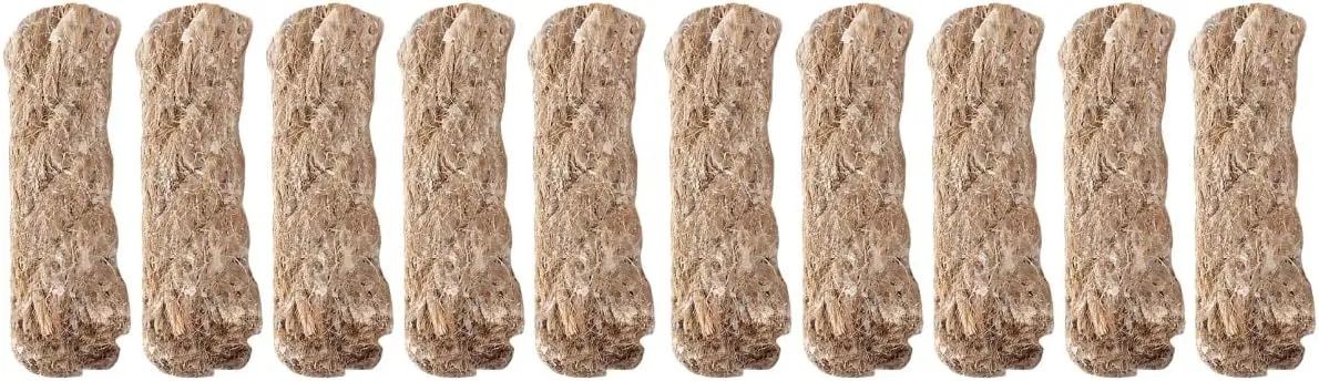 BESPORTBLE 2sets Camping Essentials Jute Wick Fire Starter Rope Practical Wick BBQ Fire Starter 5pcs*2