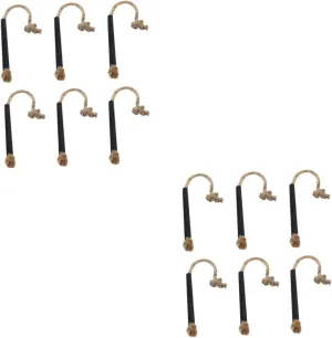 BESPORTBLE 2sets Fire Starter Outdoor Fire Cord Barbecue Camping Cord Aluminum Alloy Handle Weatherproof 6pcs*2