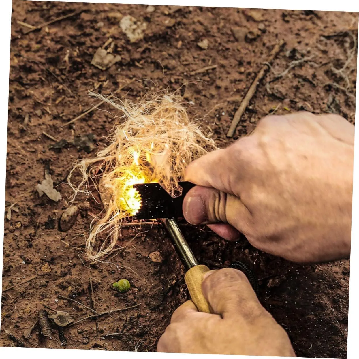 BESPORTBLE Kindling Grabber Fire Starter Cord Survival Gear Blower Fire Starter Lighter Fire Stick Survival Rope