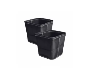 Black Trapezoid Storage Bin